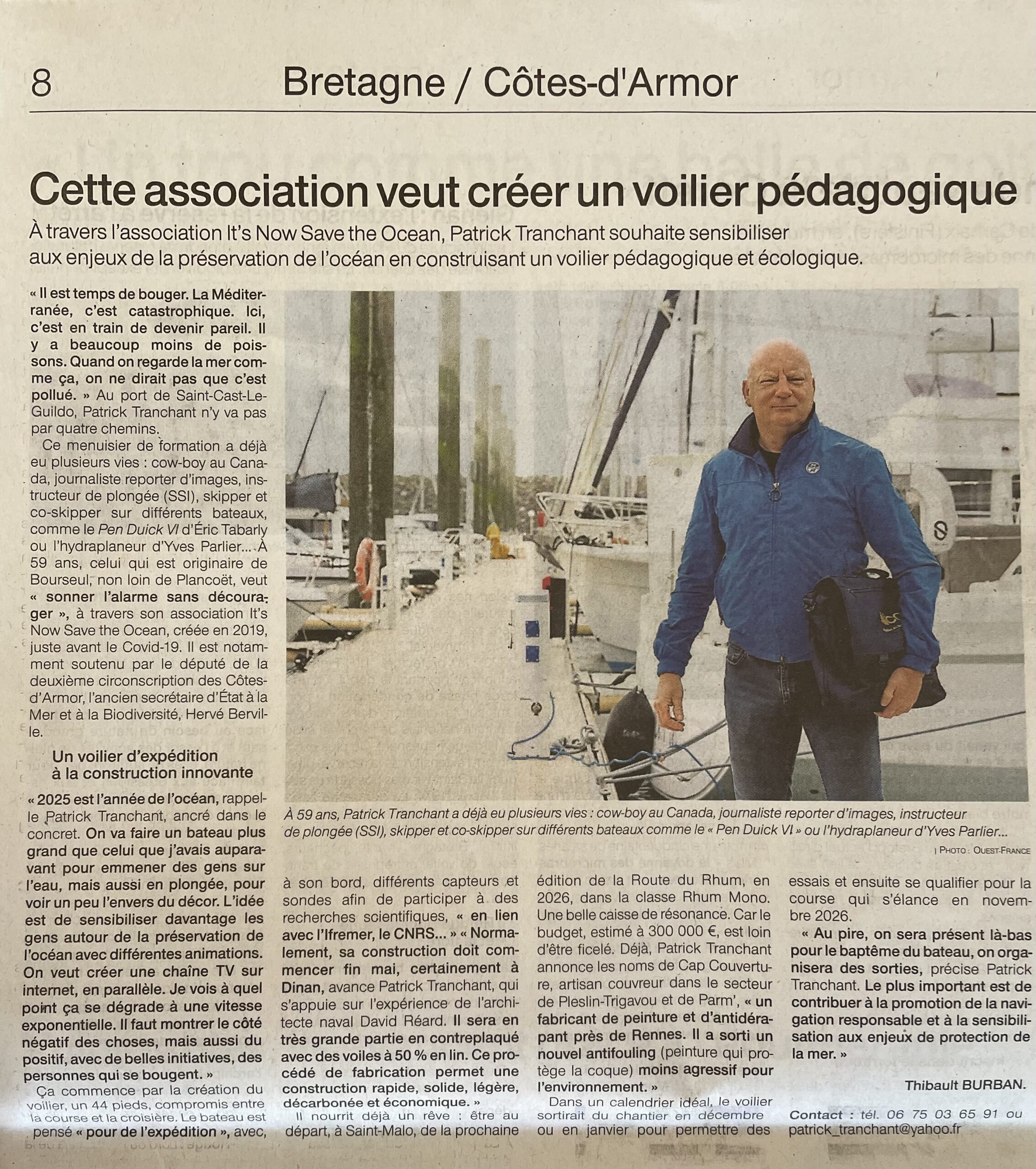 Un voilier pédagogique