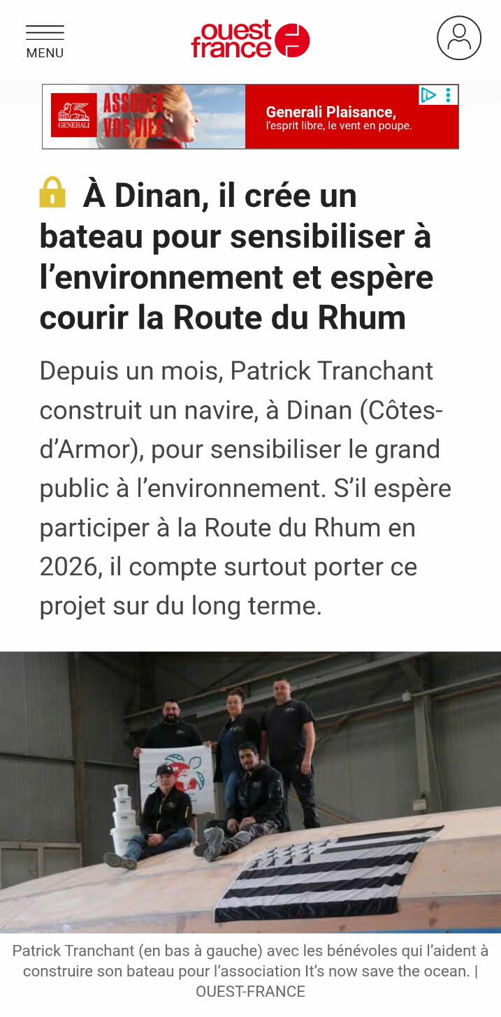 Un bateau pour sensibiliser à l&rsquo;environnement